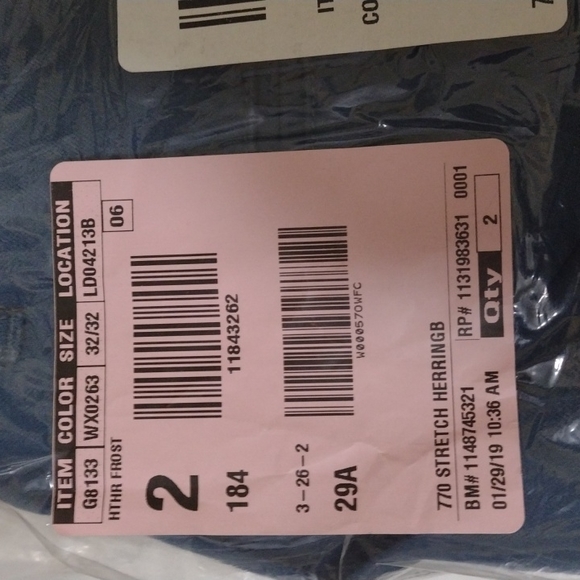 New J Crew 770 Straight Chino in Stretch Herringbone. - Picture 2 of 6